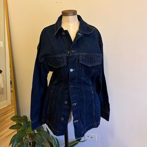 Zara Denim Jacket with Topstitching